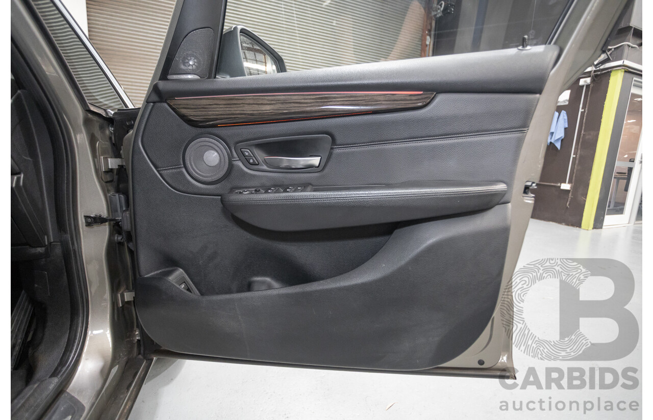 6/2017 BMW 220i Active Tourer Luxury Line F45 4D Wagon Platin Silver Metallic Turbo 2.0L