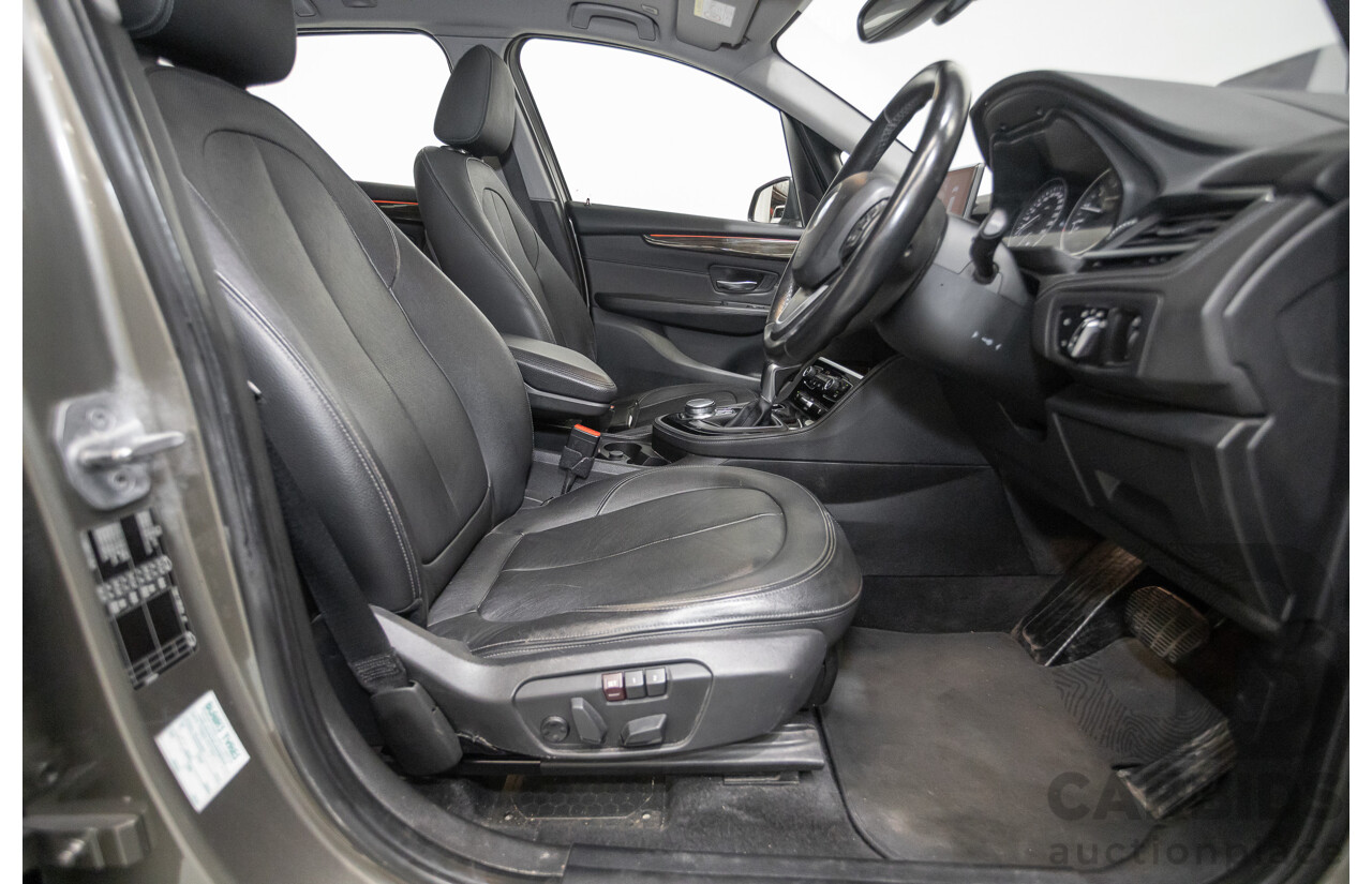 6/2017 BMW 220i Active Tourer Luxury Line F45 4D Wagon Platin Silver Metallic Turbo 2.0L