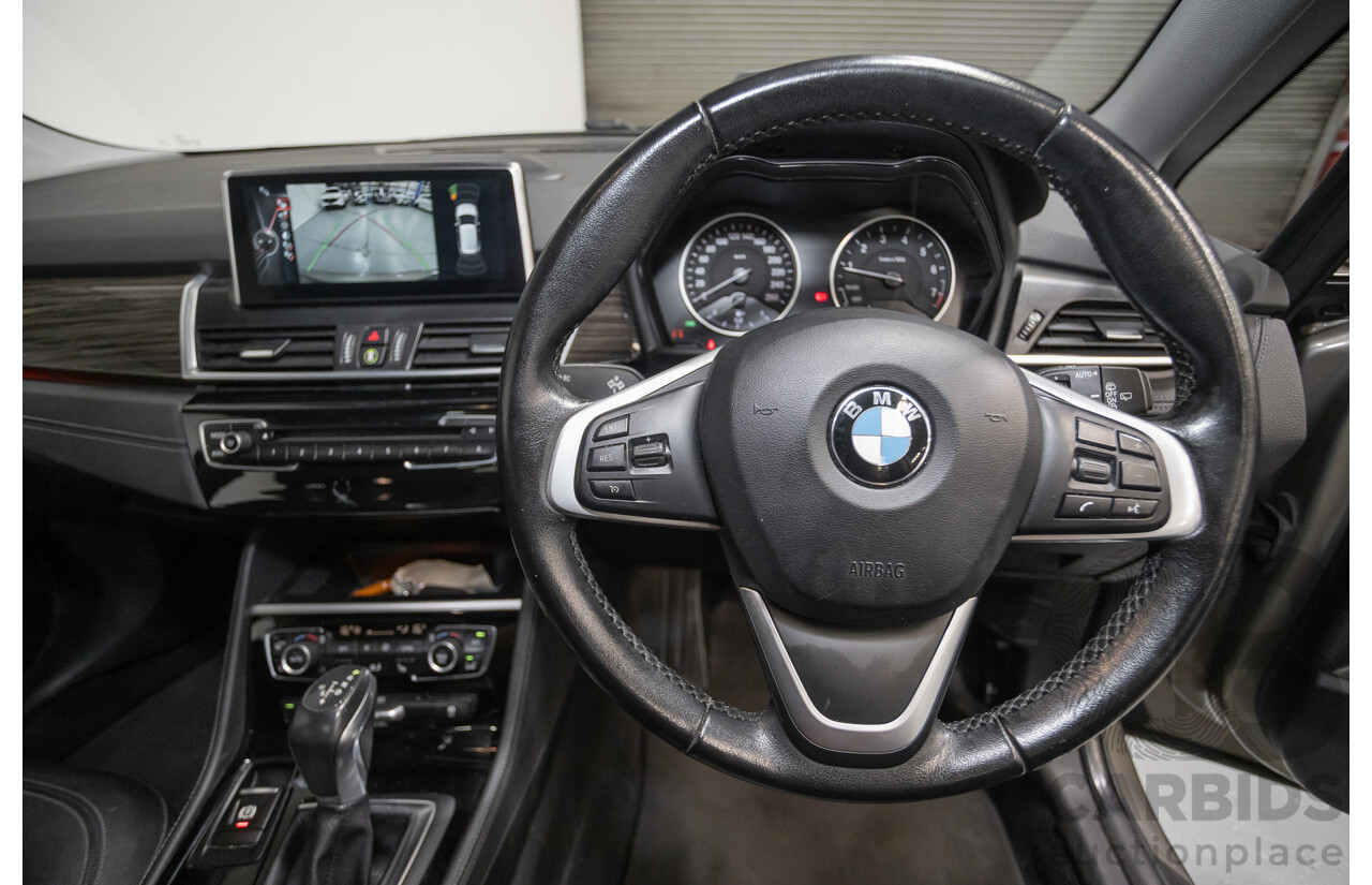 6/2017 BMW 220i Active Tourer Luxury Line F45 4D Wagon Platin Silver Metallic Turbo 2.0L