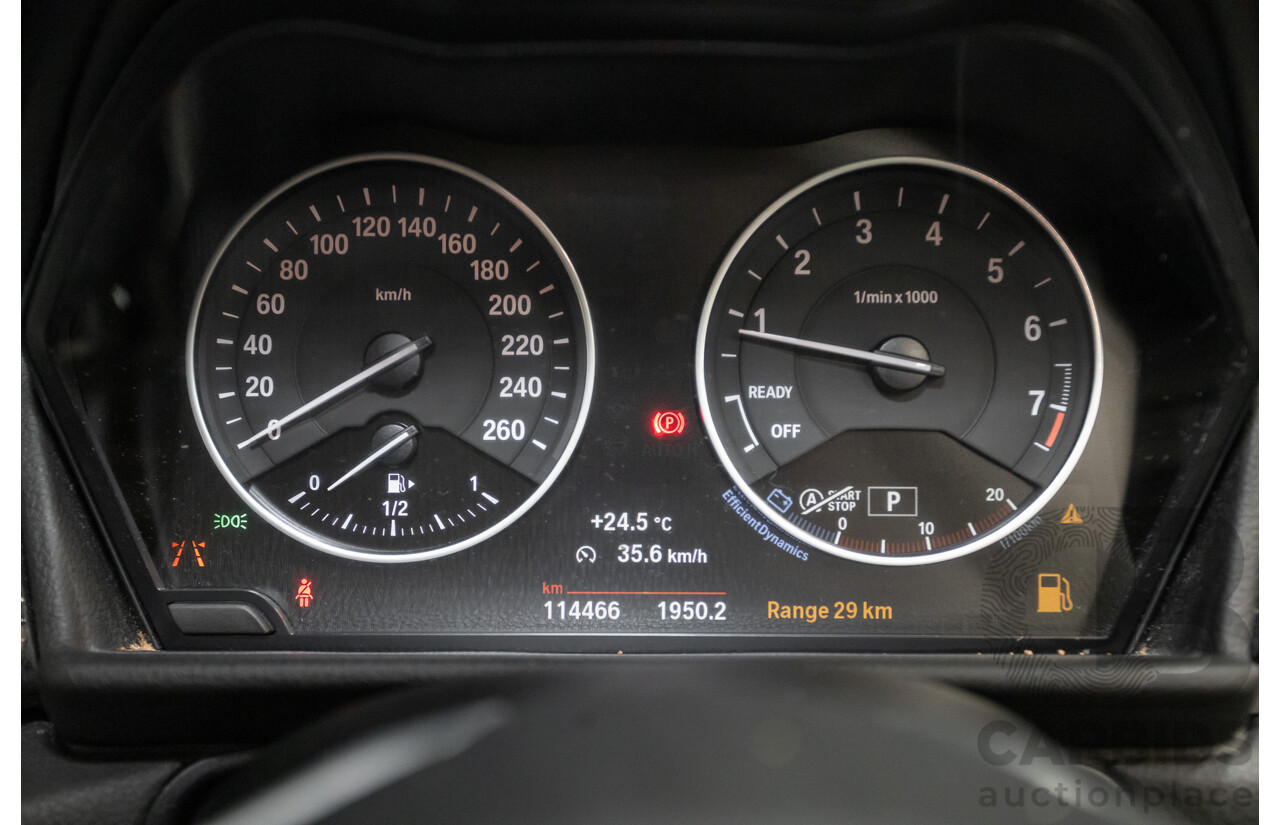 6/2017 BMW 220i Active Tourer Luxury Line F45 4D Wagon Platin Silver Metallic Turbo 2.0L