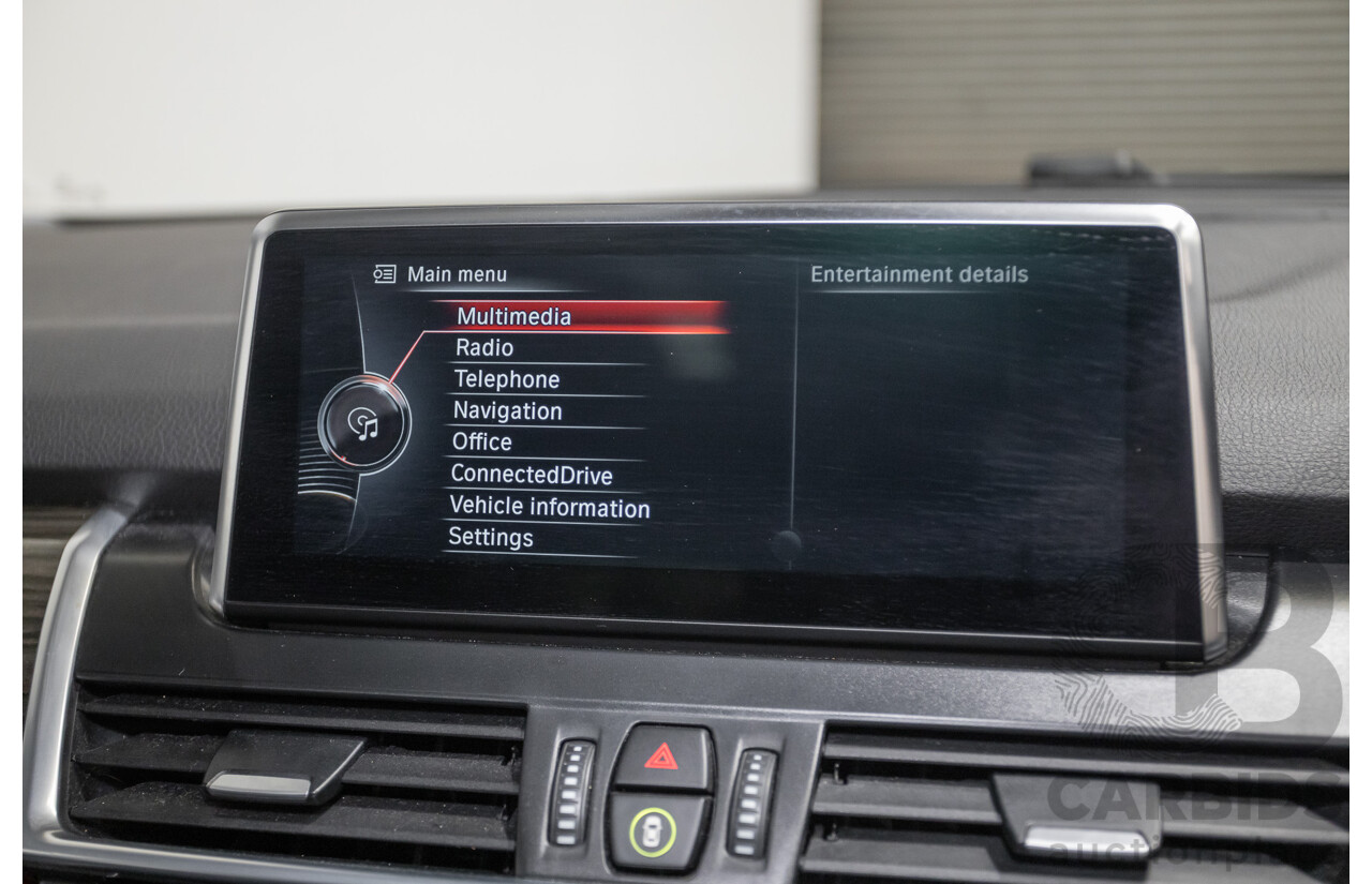 6/2017 BMW 220i Active Tourer Luxury Line F45 4D Wagon Platin Silver Metallic Turbo 2.0L