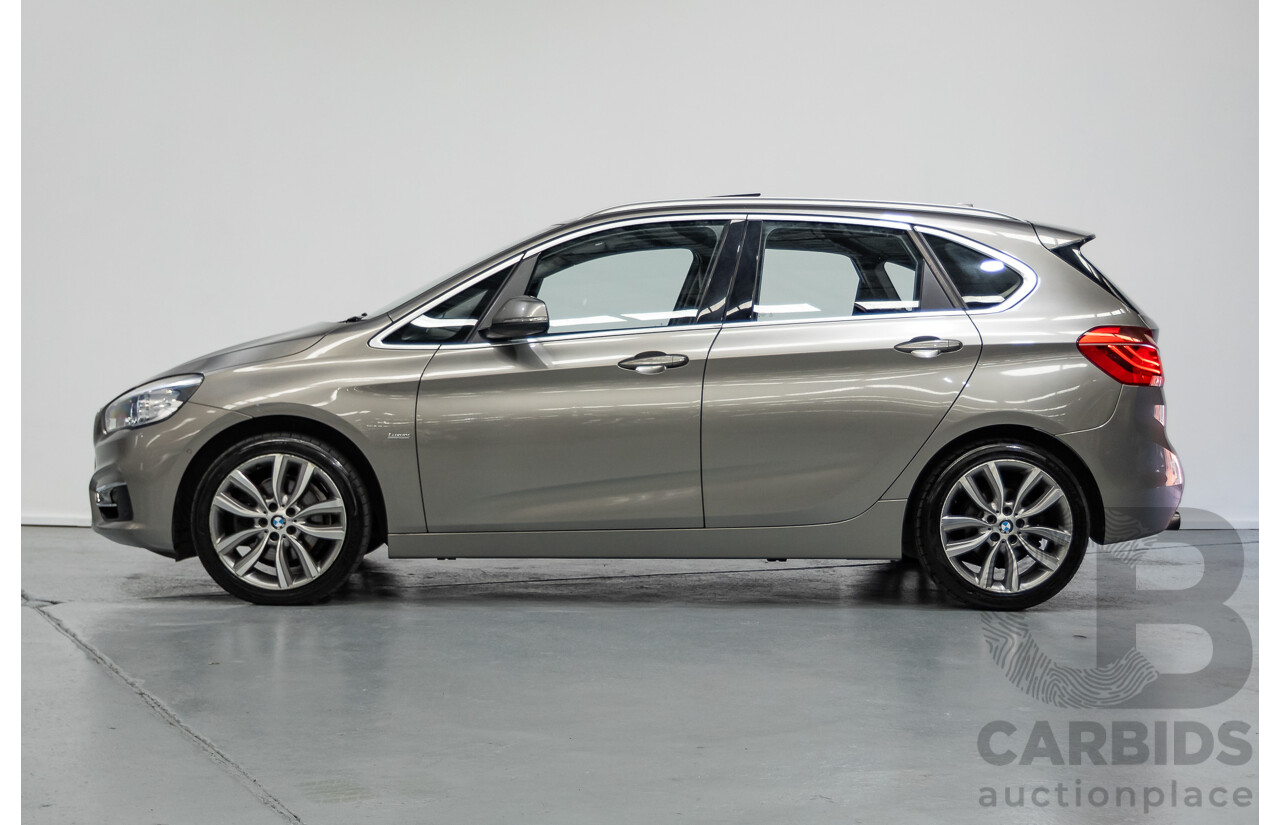 6/2017 BMW 220i Active Tourer Luxury Line F45 4D Wagon Platin Silver Metallic Turbo 2.0L