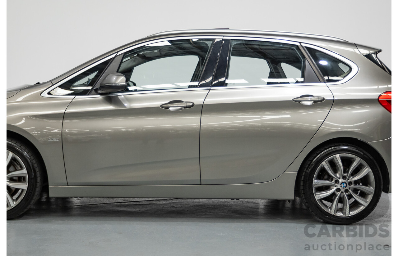 6/2017 BMW 220i Active Tourer Luxury Line F45 4D Wagon Platin Silver Metallic Turbo 2.0L
