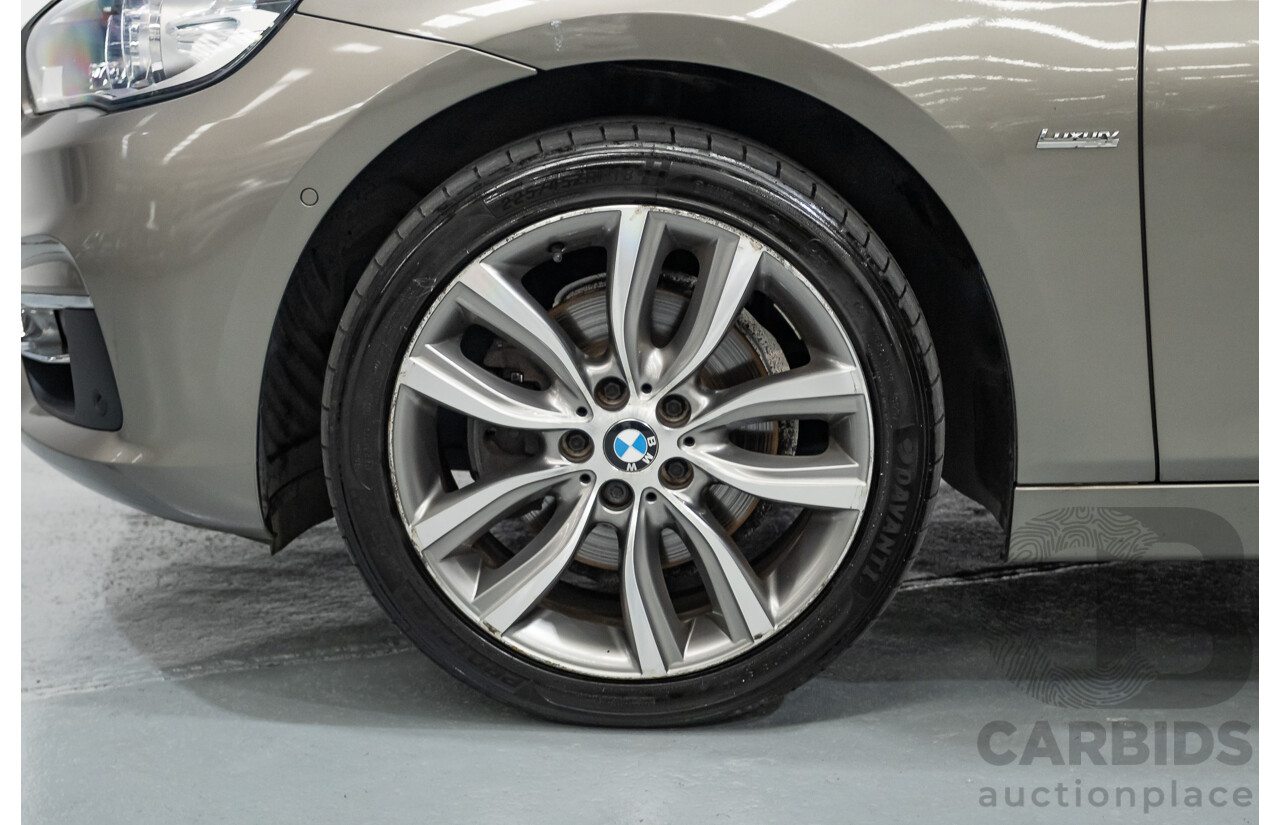 6/2017 BMW 220i Active Tourer Luxury Line F45 4D Wagon Platin Silver Metallic Turbo 2.0L