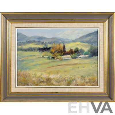 Joy Buckland (20th Century, Australian), on Mugga Mugga, Original Oil on Canvas Board, 37 X 48 Cm (frame)