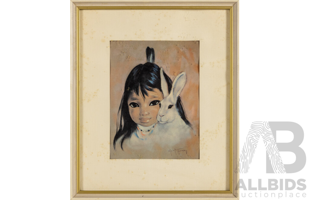 Gerda Christofferson, (20th Century. Canadian, 1917-2012) & Artist Unknown, Play Mates & Kitties Looking for Trouble, Pair of Vintage Retro Colour Prints, 33 x 28 cm (largest frame) (2)