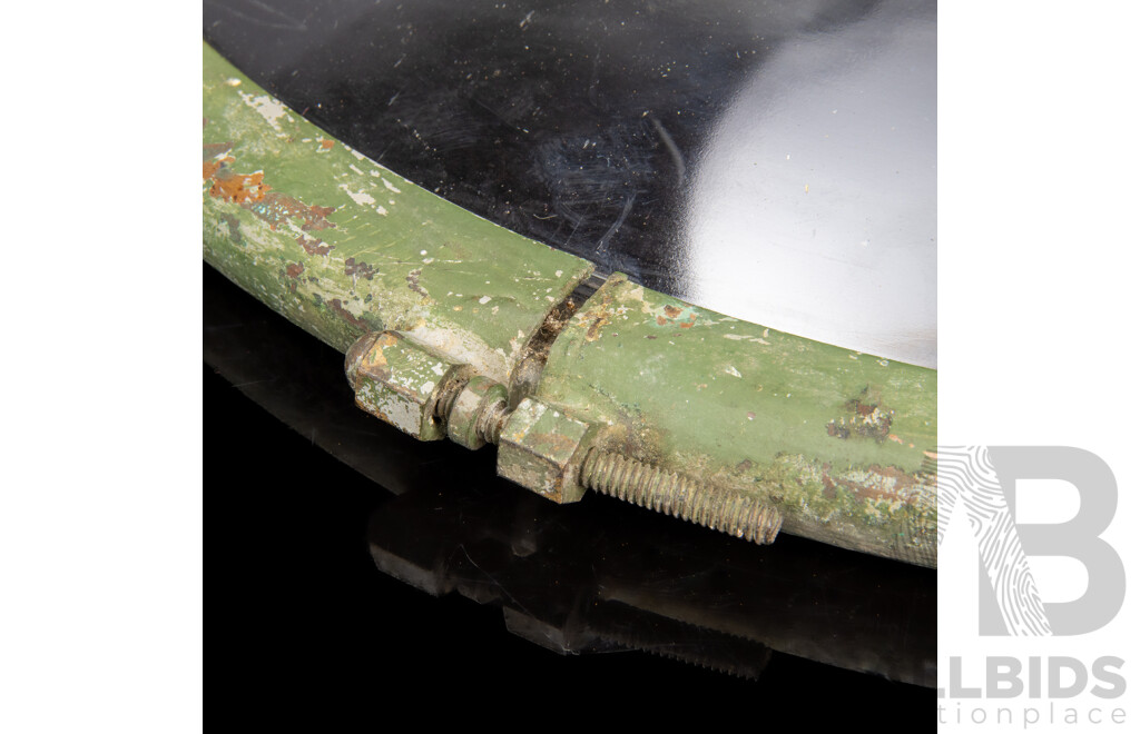 Wonderful Vintage Maritime Glass & Metal Port Hole, 40 x 40 cm (approx)