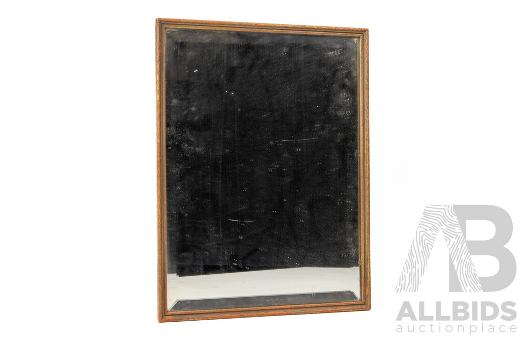 Wonderful Antique Mirror with Frame, 42 x 32 cm (frame)
