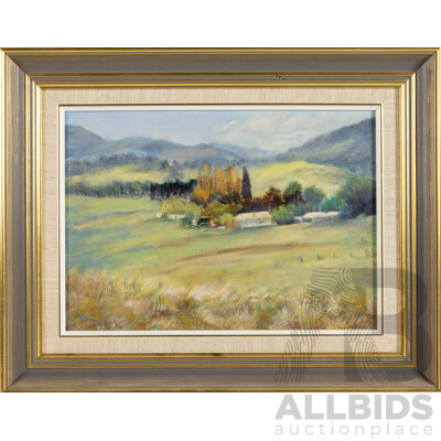 Joy Buckland (20th Century, Australian), on Mugga Mugga, Original Oil on Canvas Board, 37 X 48 Cm (frame)
