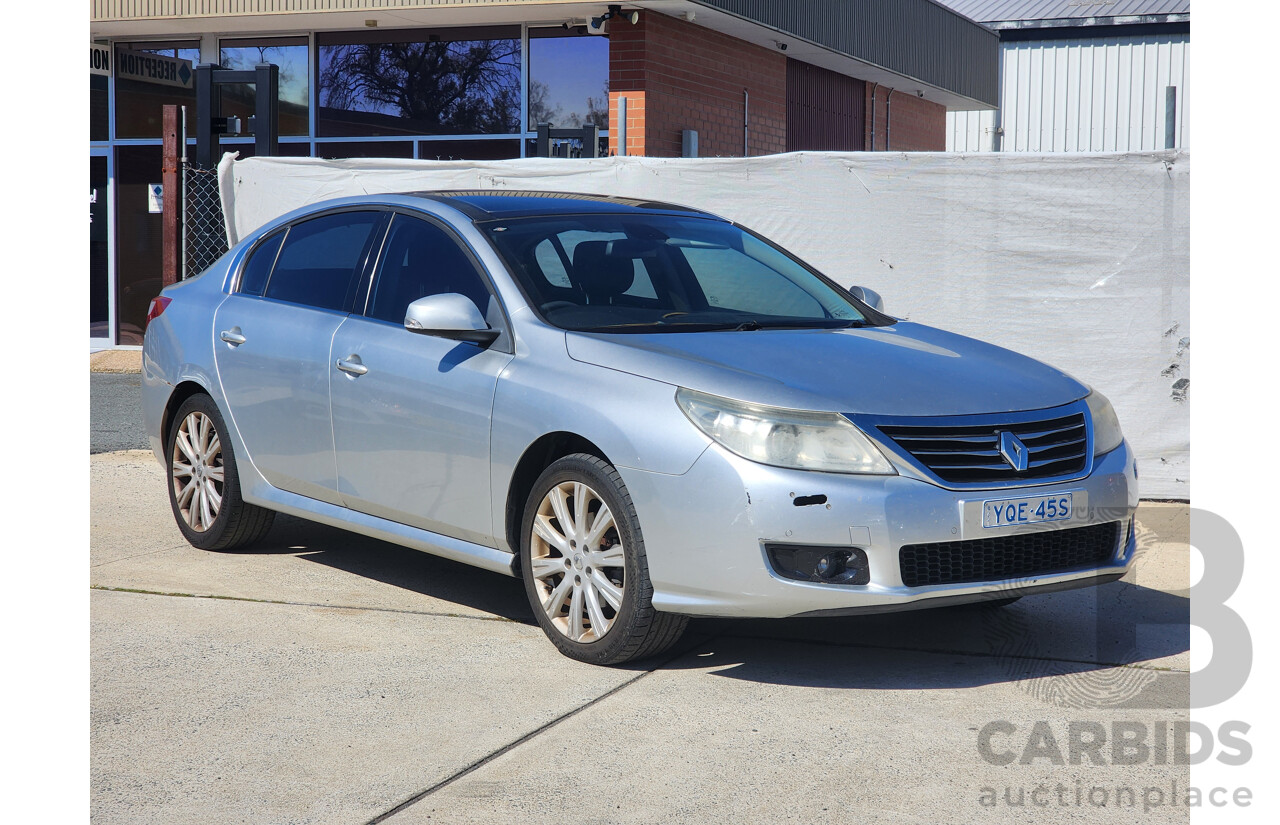 12/2011 Renault Latitude 2.0 dCi LUXE X43 4d Sedan Silver 2.0L