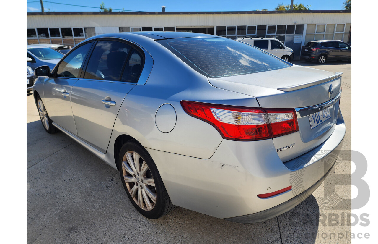 12/2011 Renault Latitude 2.0 dCi LUXE X43 4d Sedan Silver 2.0L