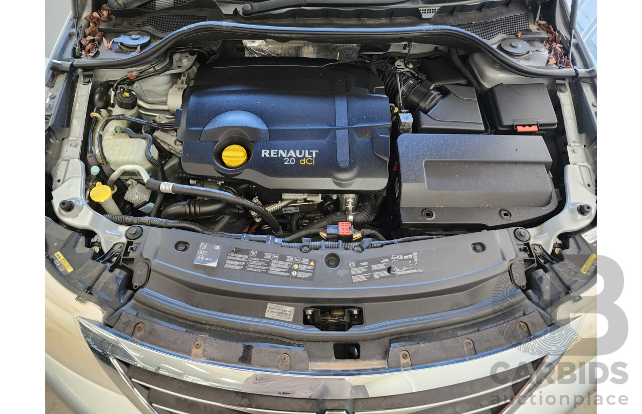 12/2011 Renault Latitude 2.0 dCi LUXE X43 4d Sedan Silver 2.0L