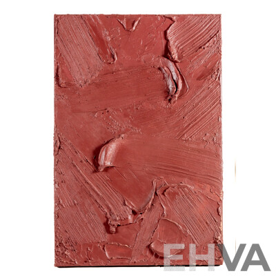 Huda Salman, (20th Century), the Red Sand Dunes, Wonderful Original Acrylic & Plaster on Double Thick Canvas, 76 x 51 cm