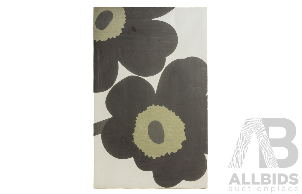 Unikko [Poppy], Contemporary Colour Reproduction Print on Canvas, 80 x 50 cm