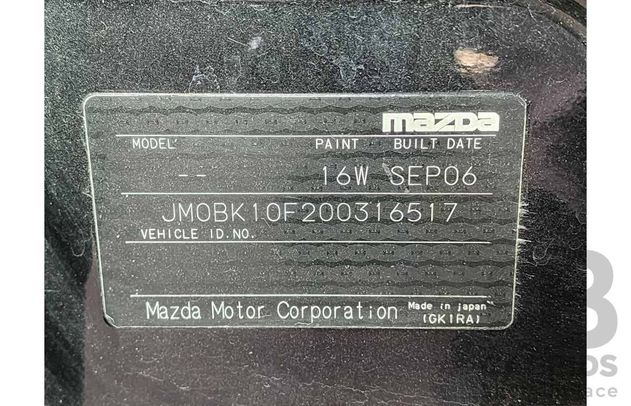 9/2006 Mazda Mazda3 MAXX Sport BK MY06 UPGRADE 5d Hatchback Black 2.0L