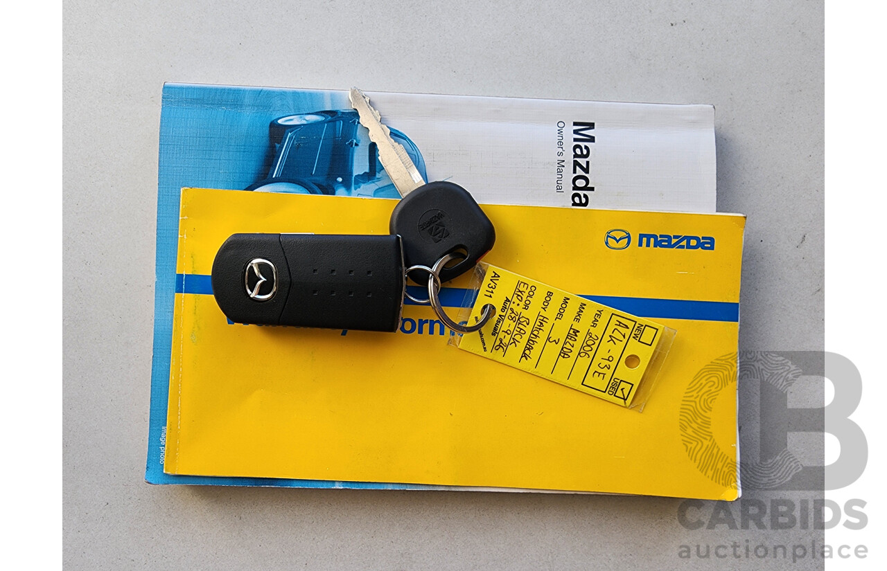 9/2006 Mazda Mazda3 MAXX Sport BK MY06 UPGRADE 5d Hatchback Black 2.0L