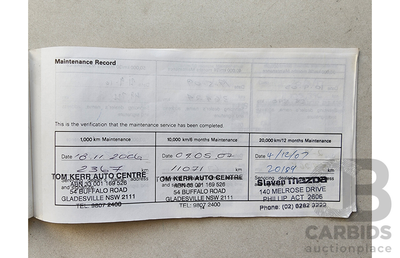 9/2006 Mazda Mazda3 MAXX Sport BK MY06 UPGRADE 5d Hatchback Black 2.0L