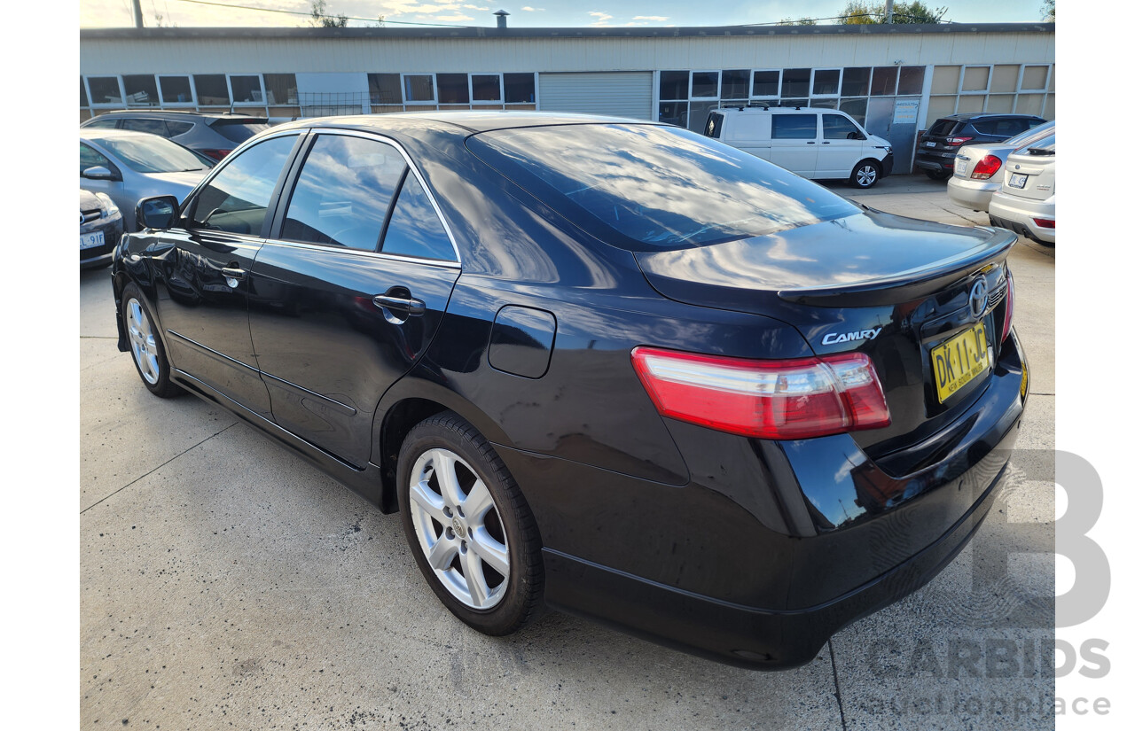 10/2007 Toyota Camry Sportivo ACV40R 07 UPGRADE 4d Sedan Black 2.4L