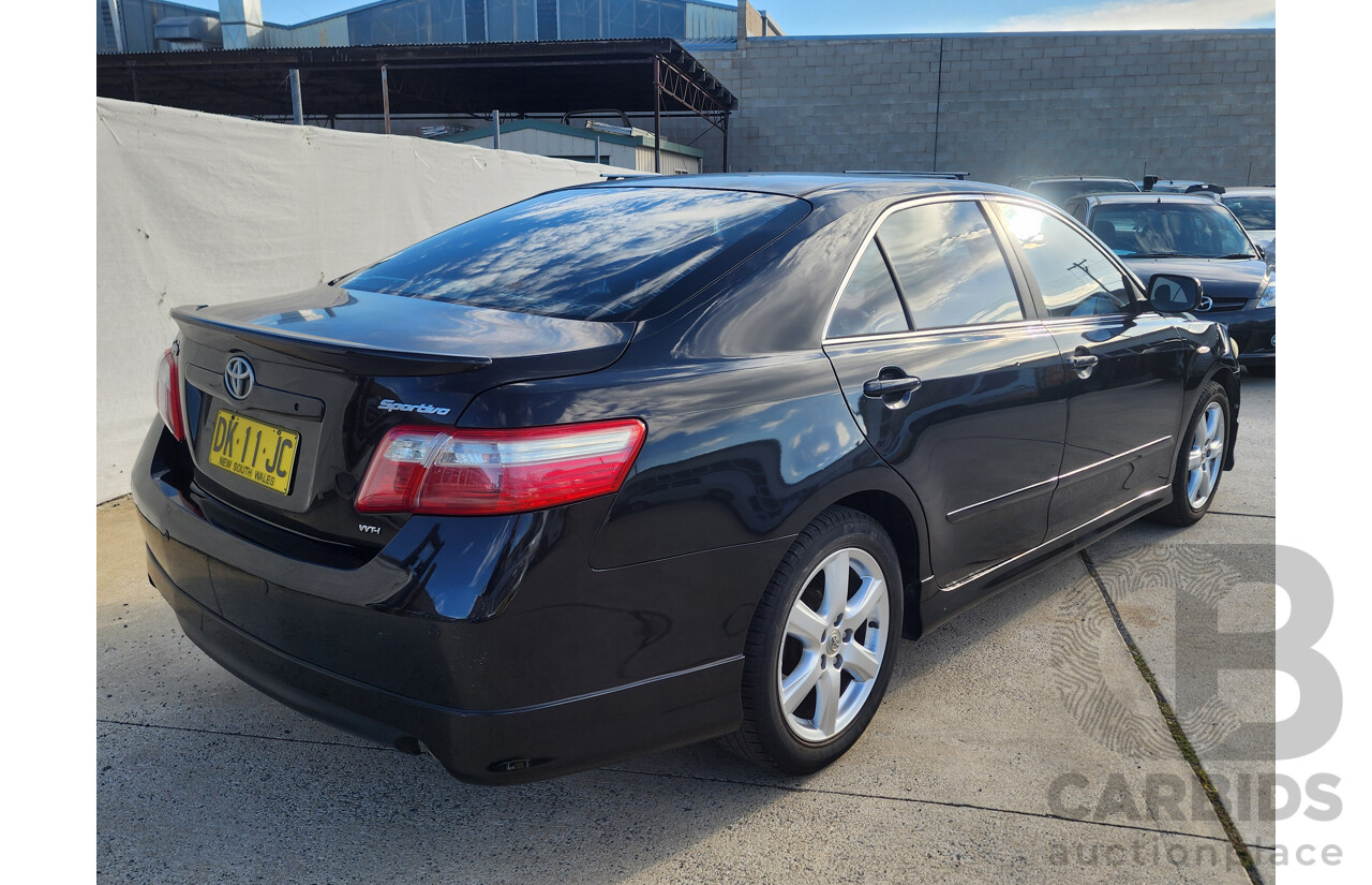 10/2007 Toyota Camry Sportivo ACV40R 07 UPGRADE 4d Sedan Black 2.4L