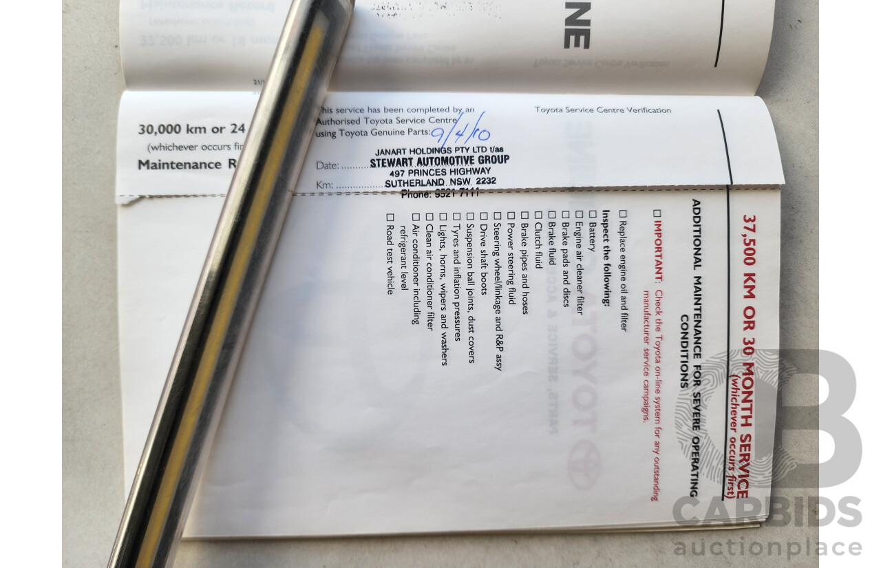 10/2007 Toyota Camry Sportivo ACV40R 07 UPGRADE 4d Sedan Black 2.4L