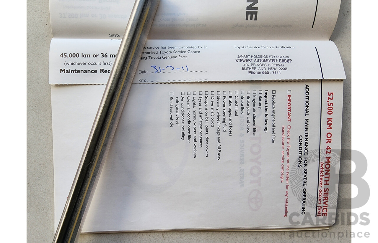 10/2007 Toyota Camry Sportivo ACV40R 07 UPGRADE 4d Sedan Black 2.4L