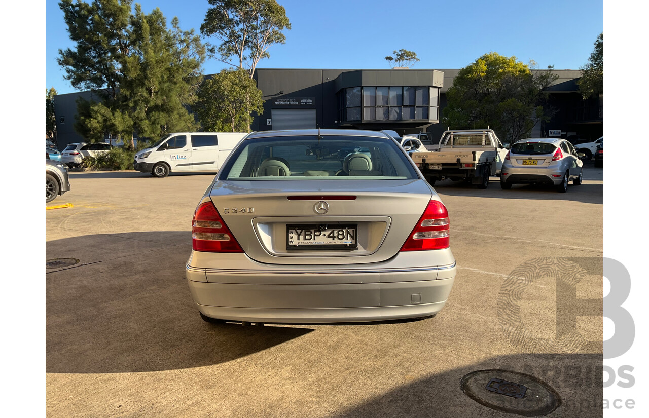 6/2003 Mercedes-Benz C240 Elegance W203 4d Sedan Silver V6 2.6L