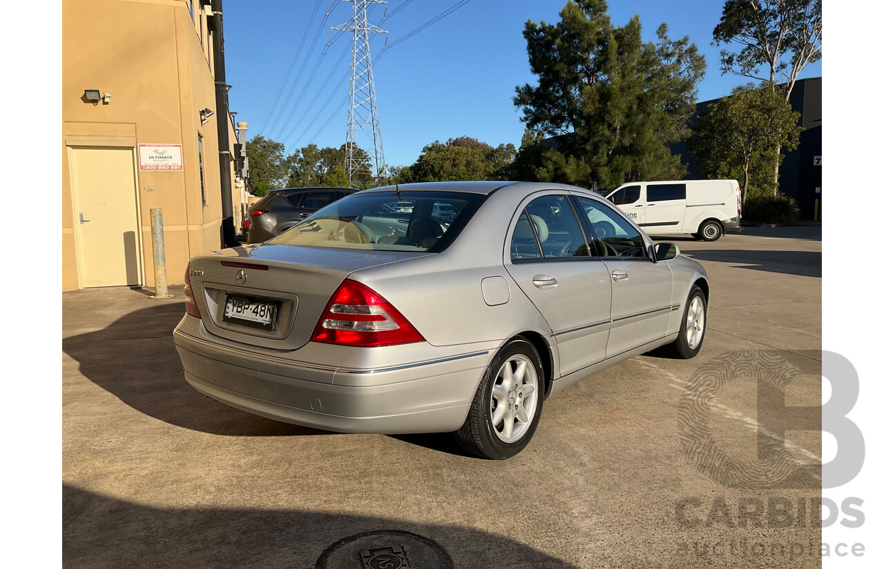 6/2003 Mercedes-Benz C240 Elegance W203 4d Sedan Silver V6 2.6L