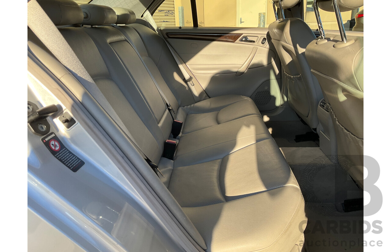 6/2003 Mercedes-Benz C240 Elegance W203 4d Sedan Silver V6 2.6L