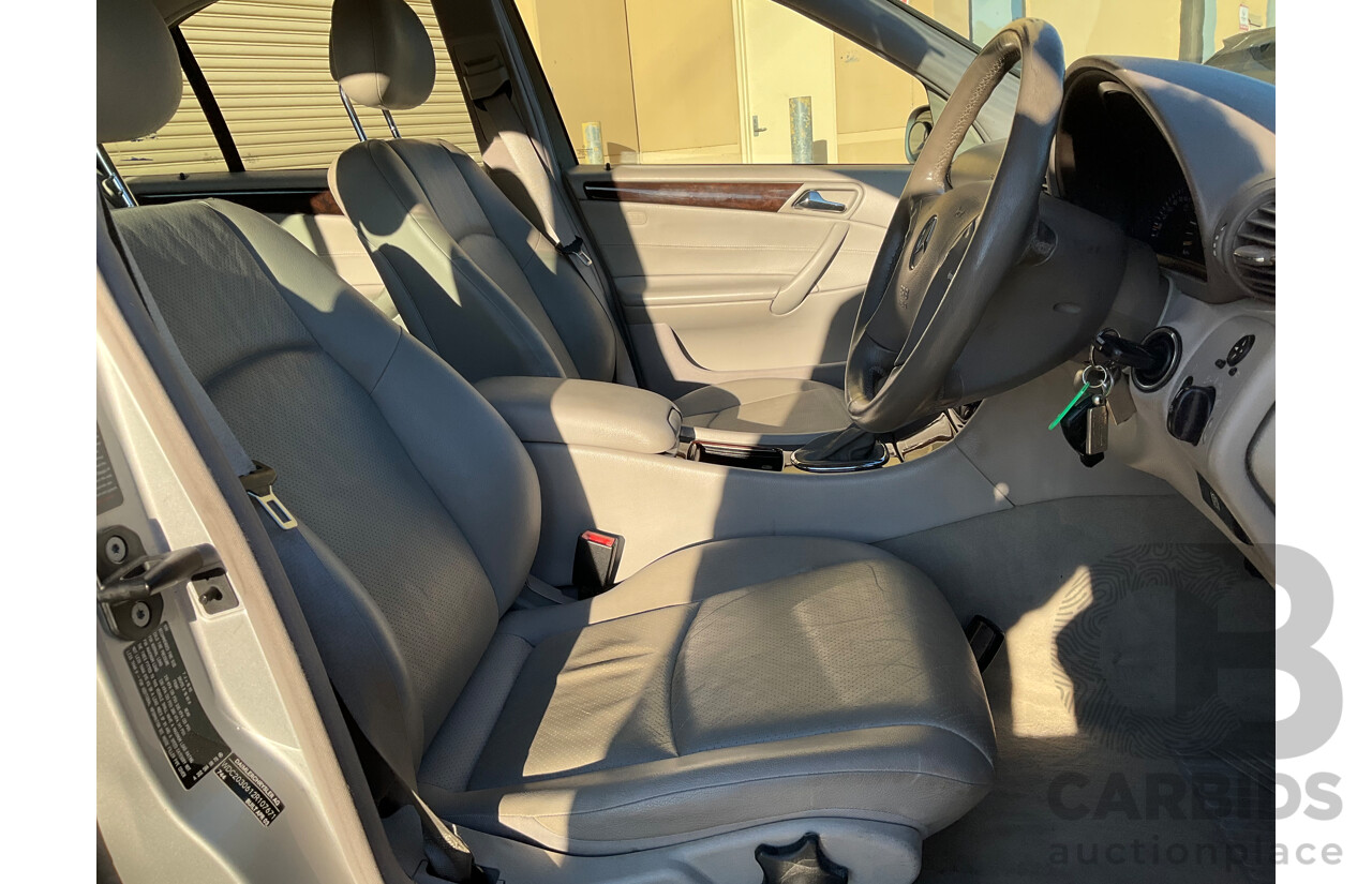 6/2003 Mercedes-Benz C240 Elegance W203 4d Sedan Silver V6 2.6L