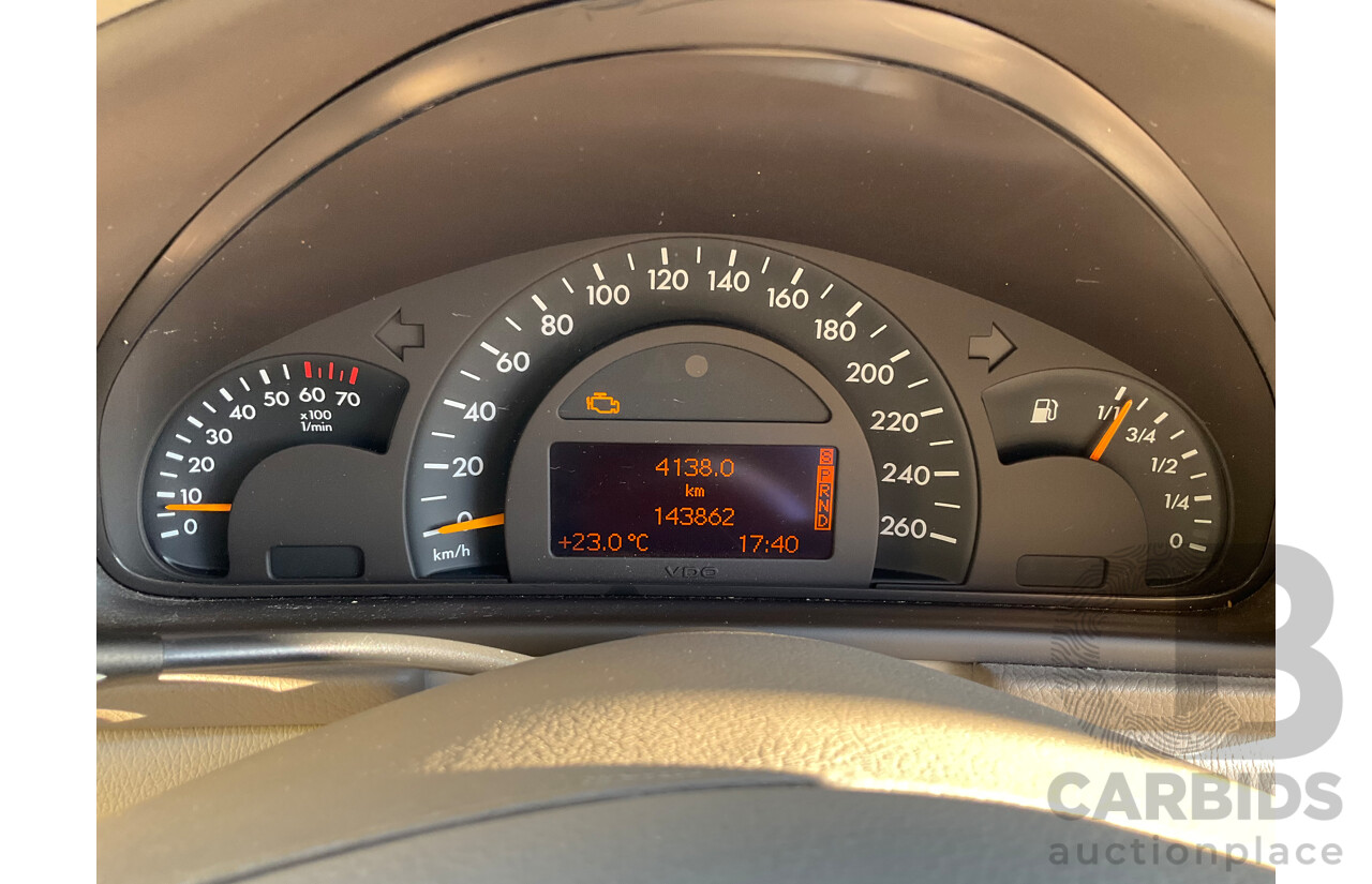 6/2003 Mercedes-Benz C240 Elegance W203 4d Sedan Silver V6 2.6L