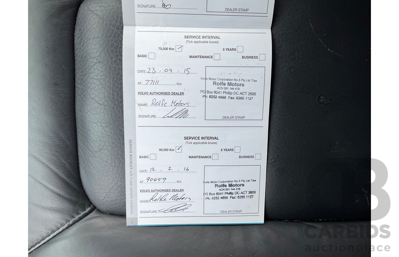 2/2012 Volvo Xc70 3.2 Teknik BZ MY12 4d Wagon Black V6 3.2L