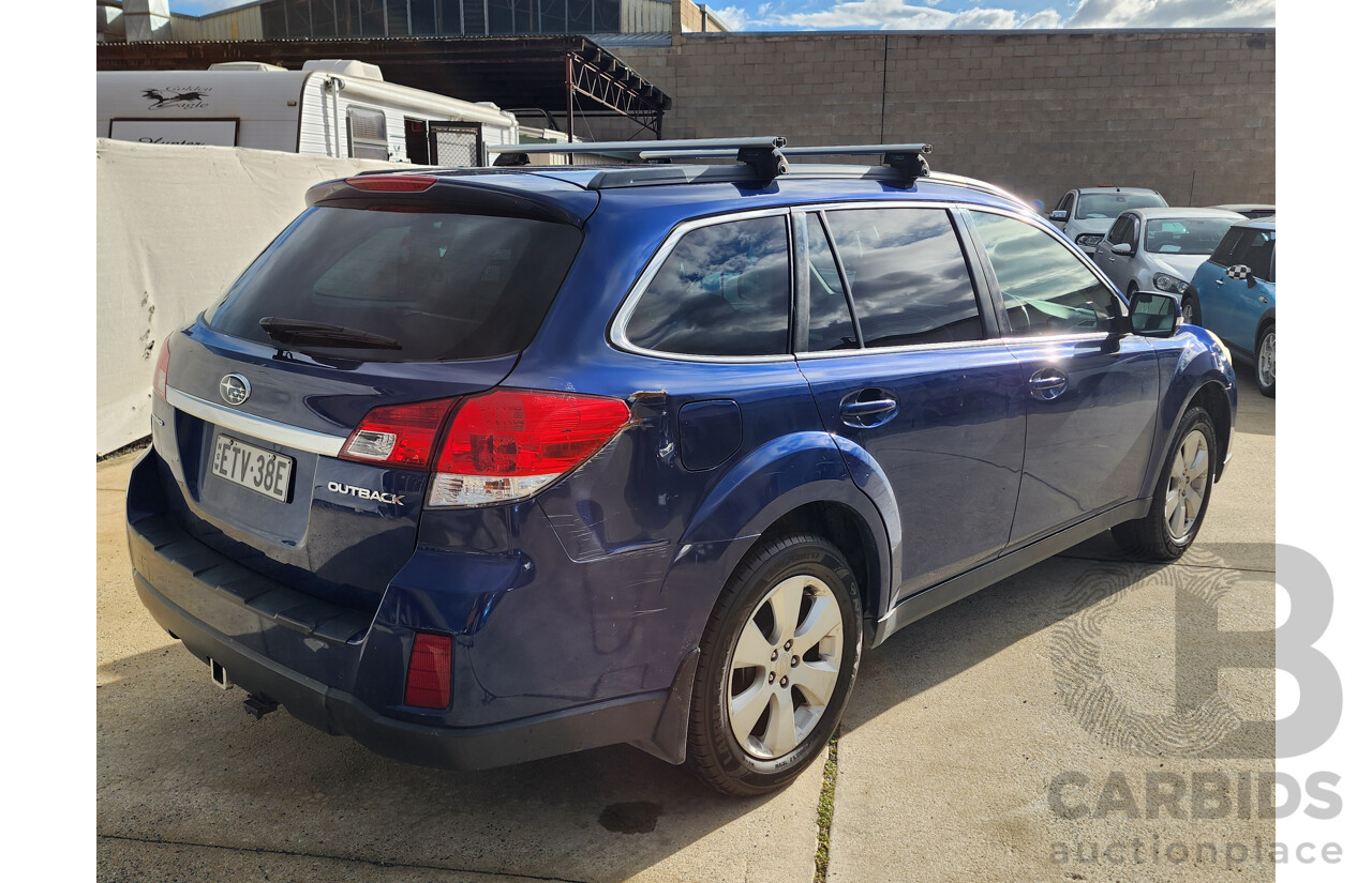 8/2010 Subaru Outback 2.5i Premium (sat-Nav) MY10 4d Wagon Blue 2.5L