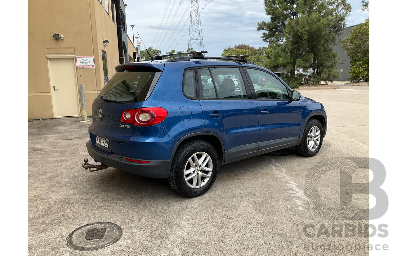 10/2009 Volkswagen Tiguan 103 TDI (AWD) 5NC MY09 4d Wagon Blue Turbo Diesel 2.0L