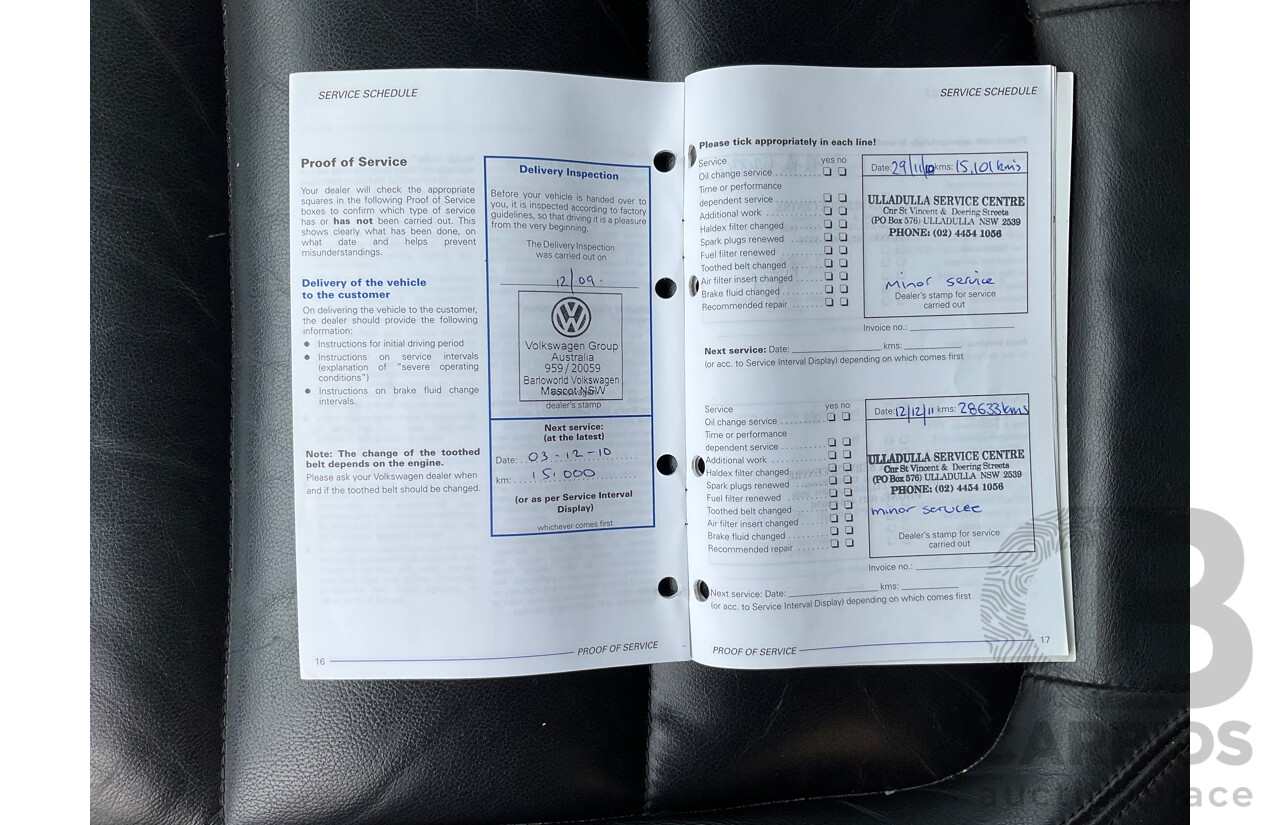 10/2009 Volkswagen Tiguan 103 TDI (AWD) 5NC MY09 4d Wagon Blue Turbo Diesel 2.0L