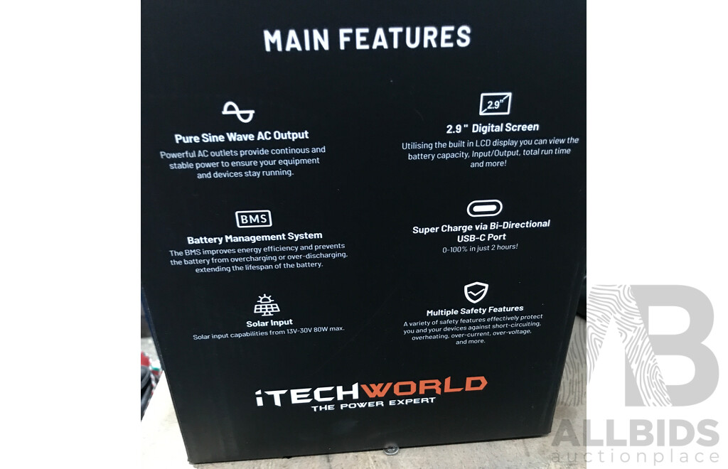 ITech (PS300) Portable Lithium Power Station