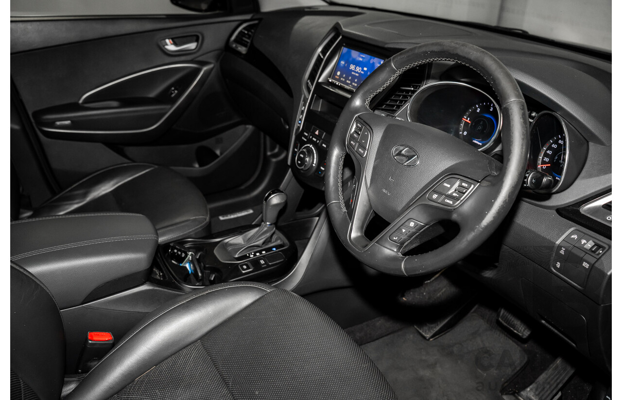 12/2015 Hyundai Santa Fe Elite CRDi (4x4) DM MY15 4d Wagon Sleek Silver Metallic Turbo Diesel 2.2L