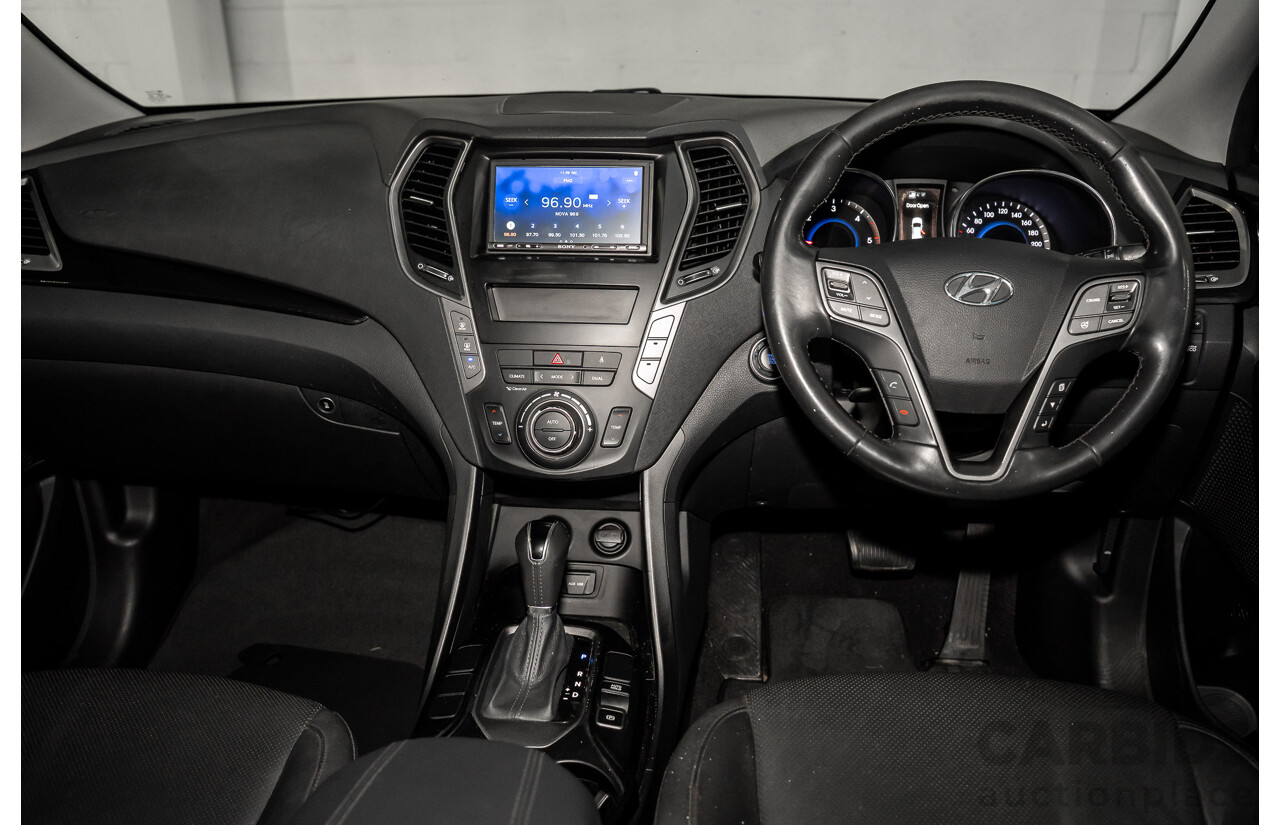 12/2015 Hyundai Santa Fe Elite CRDi (4x4) DM MY15 4d Wagon Sleek Silver Metallic Turbo Diesel 2.2L