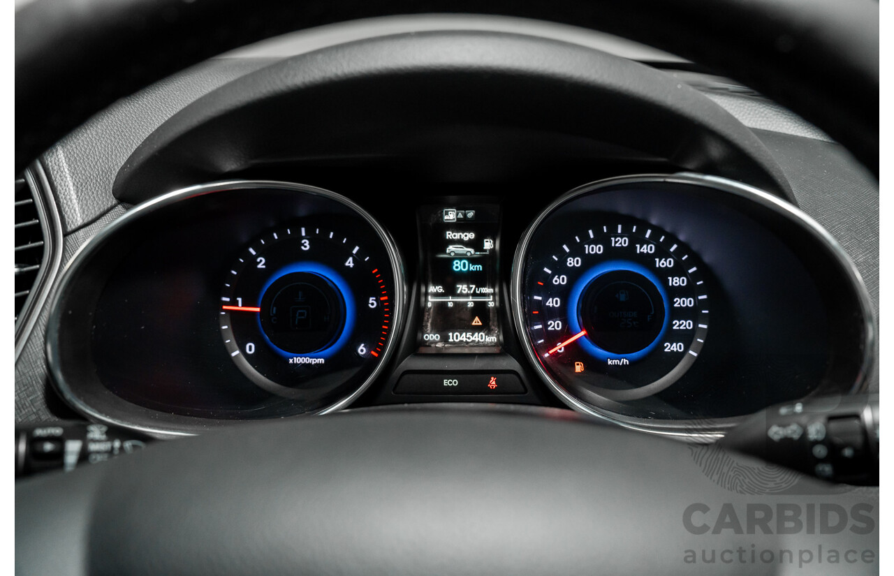 12/2015 Hyundai Santa Fe Elite CRDi (4x4) DM MY15 4d Wagon Sleek Silver Metallic Turbo Diesel 2.2L