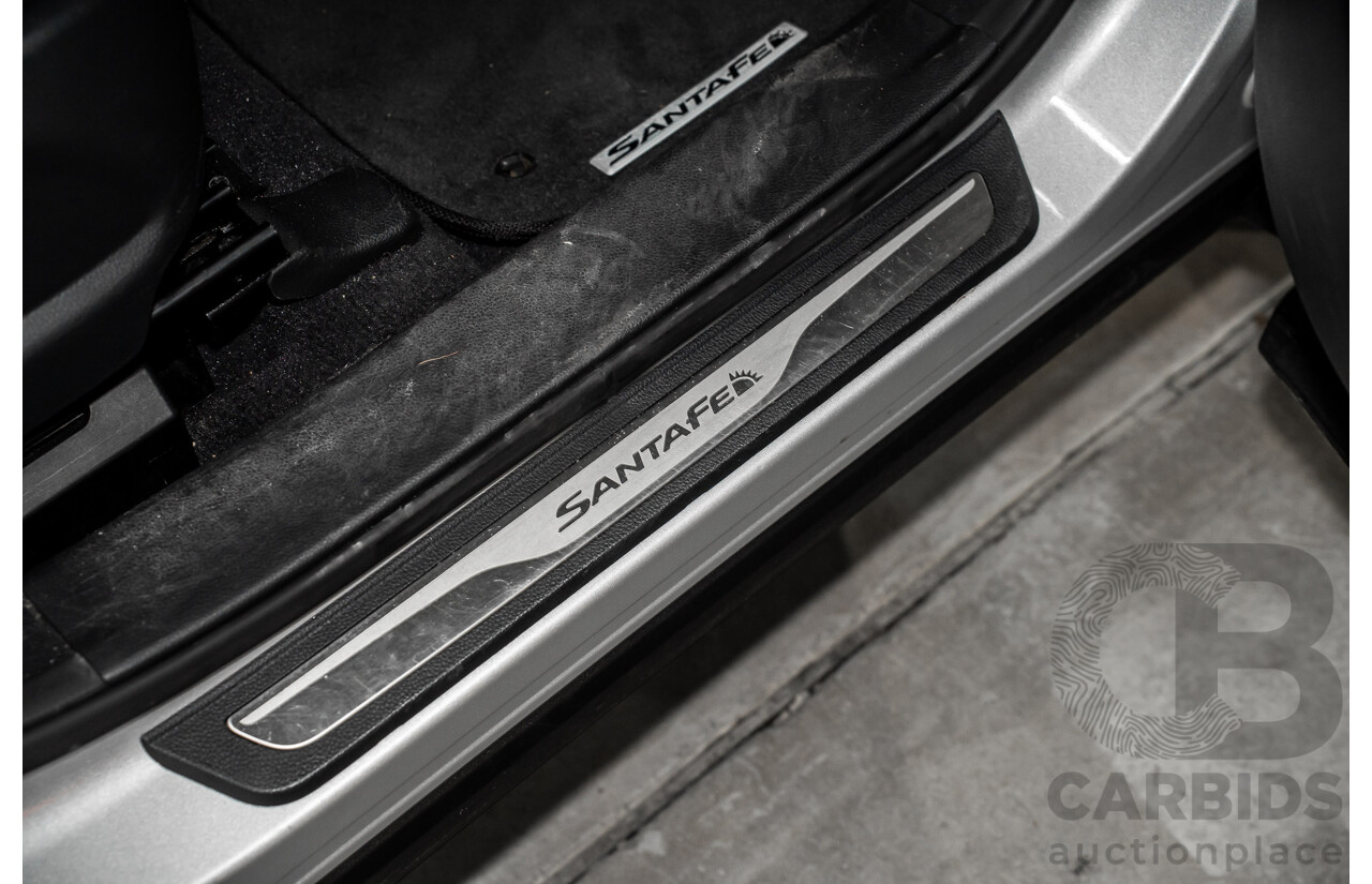 12/2015 Hyundai Santa Fe Elite CRDi (4x4) DM MY15 4d Wagon Sleek Silver Metallic Turbo Diesel 2.2L