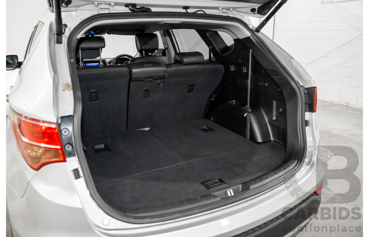 12/2015 Hyundai Santa Fe Elite CRDi (4x4) DM MY15 4d Wagon Sleek Silver Metallic Turbo Diesel 2.2L
