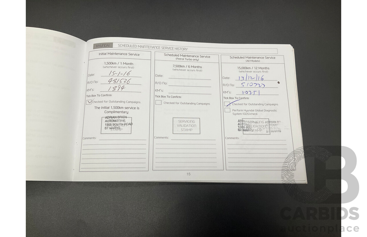 12/2015 Hyundai Santa Fe Elite CRDi (4x4) DM MY15 4d Wagon Sleek Silver Metallic Turbo Diesel 2.2L