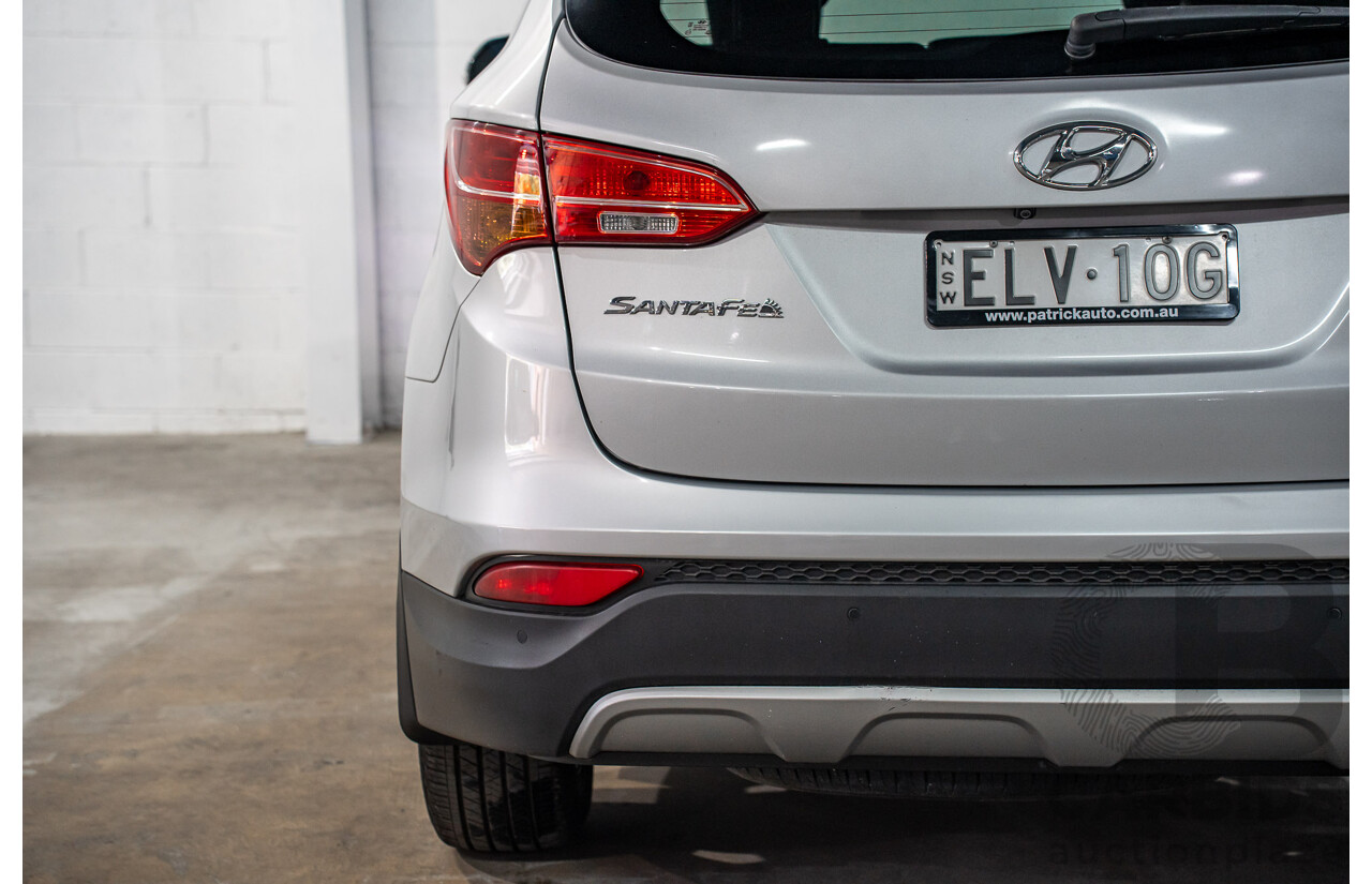 12/2015 Hyundai Santa Fe Elite CRDi (4x4) DM MY15 4d Wagon Sleek Silver Metallic Turbo Diesel 2.2L
