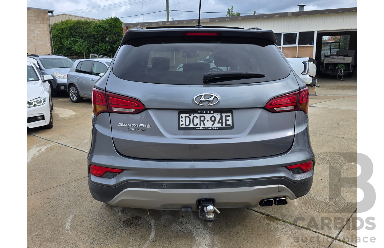 11/2015 Hyundai Santa Fe Highlander CRDi (4x4) DM SERIES II (DM3) 4d Wagon Silver Turbo Diesel 2.2L