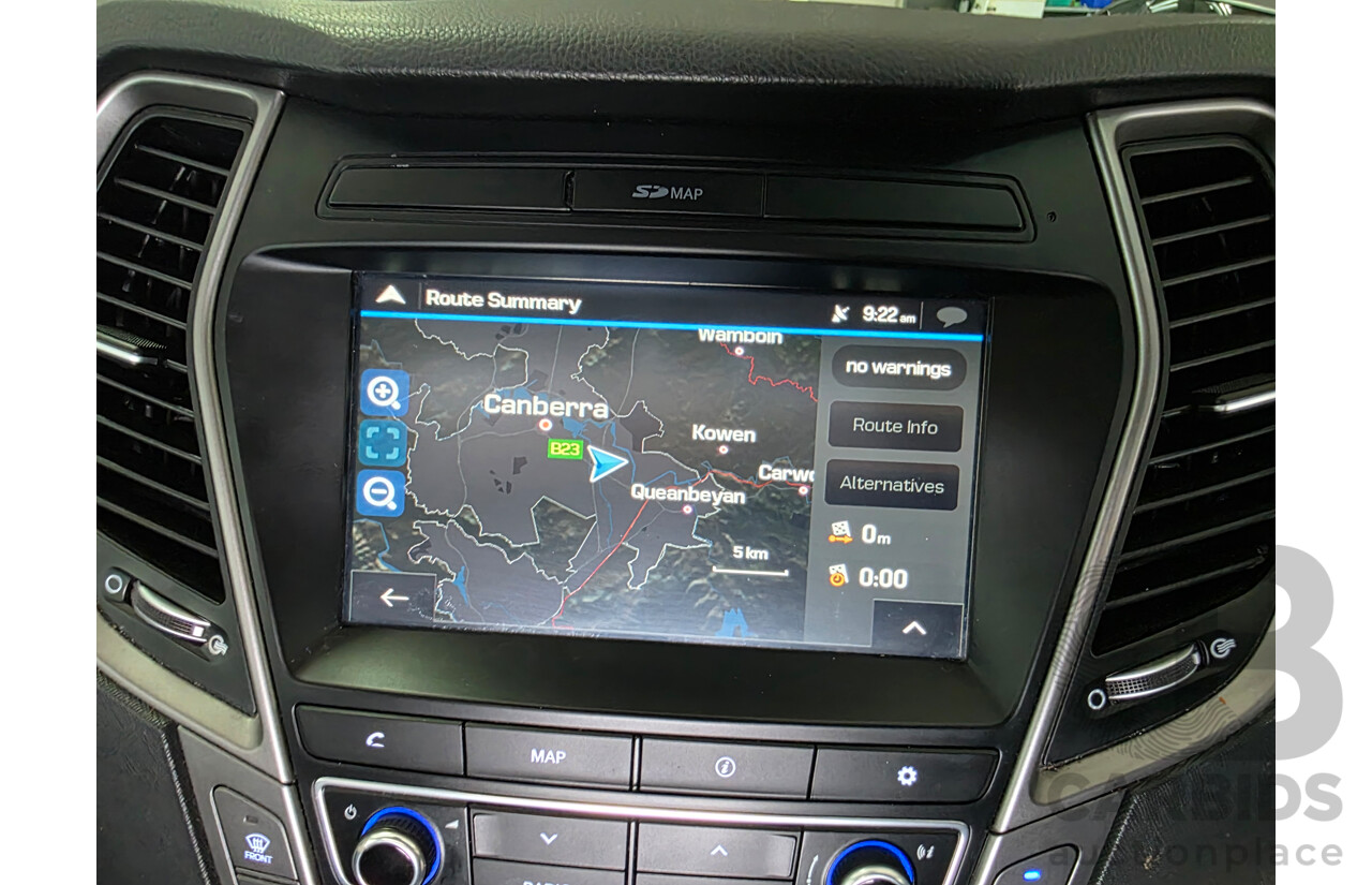 11/2015 Hyundai Santa Fe Highlander CRDi (4x4) DM SERIES II (DM3) 4d Wagon Silver Turbo Diesel 2.2L