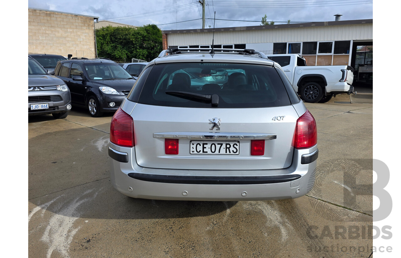 01/2007 Peugeot 407 ST Touring Executive  4D Wagon Silver 2.2L