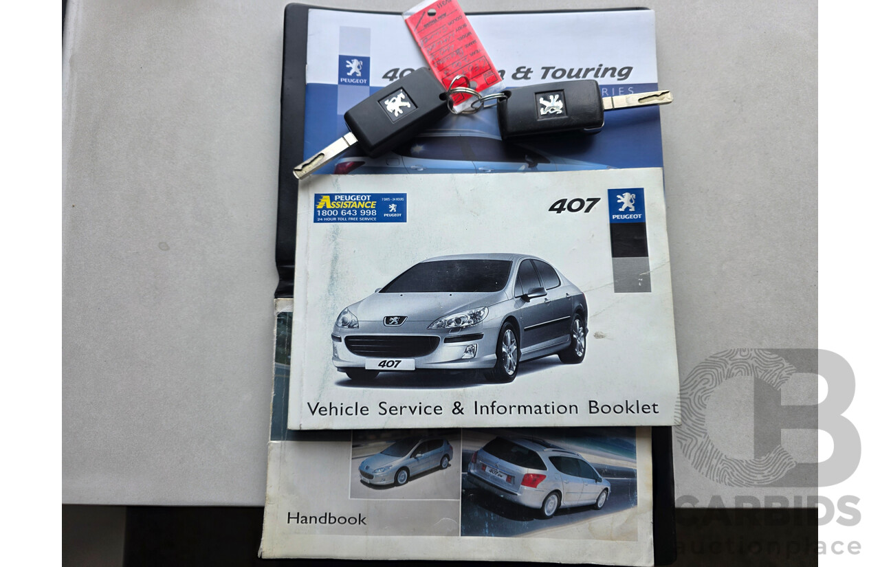 01/2007 Peugeot 407 ST Touring Executive  4D Wagon Silver 2.2L