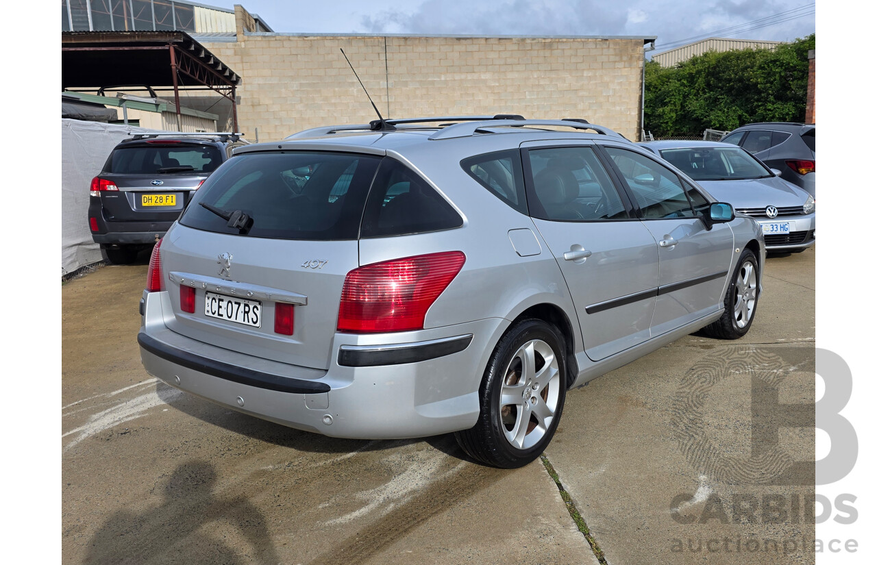 01/2007 Peugeot 407 ST Touring Executive 4D Wagon Silver 2.2L