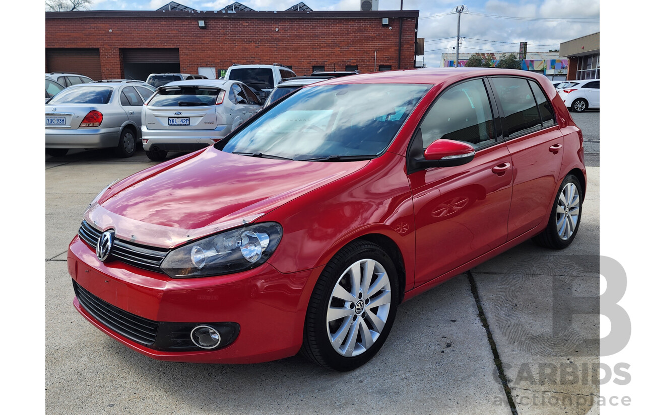 12/2010 Volkswagen Golf 118 TSI Comfortline 1K MY11 5d Hatchback Red 1.4L