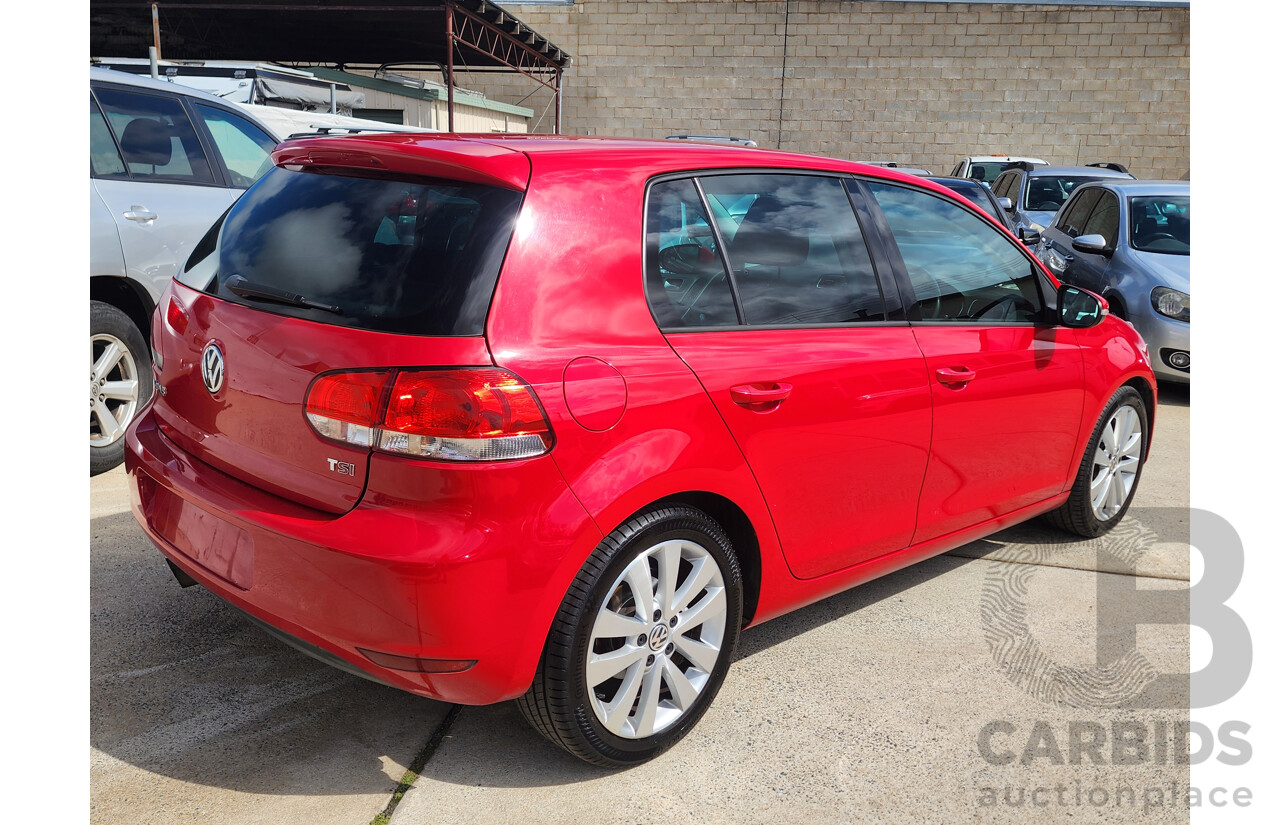12/2010 Volkswagen Golf 118 TSI Comfortline 1K MY11 5d Hatchback Red 1.4L