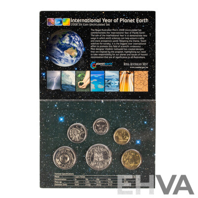 2008 Set of six UNC coins. Year of Planet Earth.